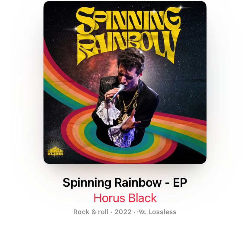 Horus Black Spinning Rainbow
